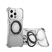 baratos Capas para iPhone-telefone Capinha Para iPhone 16 Pro Máx. iPhone 15 14 Pro Max Plus iPhone 13 Pro Max Capa traseira Magnética Suporte para carregamento sem fio Antichoque Cores Gradiente TPU Metal