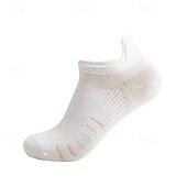 お買い得  メンズソックス-男性用 3ペア マルチパック ソックス ランニングソックス カジュアルソックス ブラック ホワイト カラー 平織り スポーツ 日常 バケーション ベーシック 普通の厚さ 春 秋 ファッション カジュアル