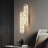 economico Luci da parete-applique da parete per interni a led luce a 3 colori 5/11 cm lampada da parete creativa di lusso ceystal moderno stile nordico soggiorno lampada da sfondo per tv semplice lampada da comodino camera da