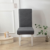 cheap Chair Cover-Water Resistant Elastic Dining Chair Cover for Dining Room Kitchen Wedding Hotel Banquet Restaurant Anti-dirty Seat Chair Covers