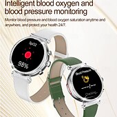 お買い得  スマートブレスレット-696 TK28 スマートウォッチ 1.27 インチ スマートブレスレット ブルートゥース ECG + PPG 歩数計 着信通知 と互換性があります Android iOS 女性 ハンドフリーコール メッセージ受信通知 IP 67 41mmの時計ケース