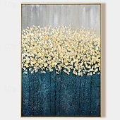 preiswerte Stillleben-Gemälde-abstrakte goldene Gemälde auf Leinwand, handgefertigt, reich strukturiertes Acrylgemälde, moderne Wandkunst, handgemaltes Kunstwerk, Folie, grünes Ölgemälde für Wohnzimmer, Büro, Wanddekoration,