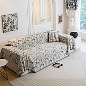 economico Coperte per divano-Asciugamano per divano Copridivano Classico cuscino per divano in stoffa con stampa floreale a inchiostro
