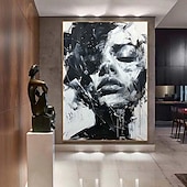 preiswerte Ölgemälde-abstrakte Dame Malerei handgemalte Frau Gesicht Ölgemälde Kunstwerk Frau Leinwand Dekor handgemalte Wandkunst Frau Meer Sturm Leinwand Ölgemälde Kunst gesichtslose Porträt Malerei nackt Ölgemälde