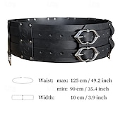 cheap Accessories and More-Retro Vintage Medieval Renaissance Masquerade Waist Belt Viking Celtic Knight Fancy Dress Men&#039;s Viking Carnival Masquerade Renaissance Fair LARP Ren Faire Adults&#039; Waist Belt