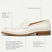 abordables Mocassins en cuir de qualité supérieure-Homme Mocassins et Slip On Imprimer des chaussures Maillots de bain Cuir Cuir de vachette pleine fleur italien Confortable Antidérapantes Mocassins Beige