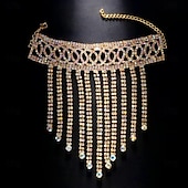 cheap Bracelets-Women&#039;s Charm Bracelet Tennis Bracelet Tassel Fringe Precious Fashion Luxury Tassel Rhinestone Bracelet Jewelry Silver / Gold For Wedding Gift Engagement