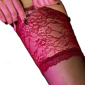 cheap Socks-Women&#039;s Stockings Party Gift Daily Solid Color Color Block Acrylic Fibers Sexy Leg Shaping Casual / Daily 1 Pair