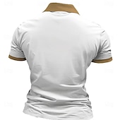 economico Polo con stampa animalier da uomo-Per uomo Lupo Polo con zip Maglia da golf Manica Corta Magliette polo Camicie con Colletto Divertente Abbigliamento casual alla moda Abbigliamento da vacanza Abiti da festa Stampa 3D Polo con