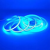 رخيصةأون أضواء شريطية من نوع COB-شريط إضاءة LED cob، شريط إضاءة LED خطي 5 متر، سطوع عالي مرن 12 فولت مصباح LED cob ra90 لغرفة النوم