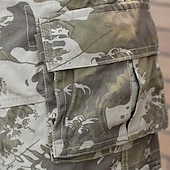 tanie Klasyczny-Męskie Spodenki Taktyczne Spodenki cargo Szorty Guziki Multi Pocket Równina Zdatny do noszenia Krótki Na zewnątrz Codzienny Wyjściowe Moda Klasyczny Zieleń wojskowa Żółty kamuflaż