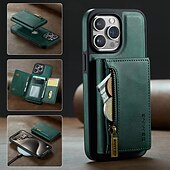 お買い得  iPhone用ケース-電話 ケース 用途 iPhone 16 iPhone 15 プロマックスプラス iPhone 14 13 12 11 Pro Max Plus バックカバー スタンド付き 磁石バックル ワイヤレス充電をサポート レトロ風 TPU PC PUレザー