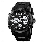 abordables Relojes digitales-SKMEI Hombre Reloj Digital Al Aire Libre Deportes Moda Reloj Casual Luminoso Cronómetro Despertador Calendario TPU Reloj