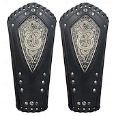 ieftine armură-Punk și gotic Medieval Renascentist Costum Cosplay Arme si Armuri Brățară Războinic Fecioara scutului Bărbați Viching Carnaval Mascaradă Scenă Târgul Renașterii LARP Adulți Brățări 1 bretele pentru