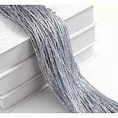 economico Tende macrame e stringa-Tenda con paillettes per decorazioni per la casa per porta, tende a fili per porta, 39x79 pollici sospese, divisorio per camera da letto cieco, soggiorno, pannello a parete per finestra, fondali con