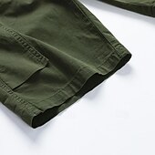 billige Klassisk-Herre Taktiske shorts Cargoshorts Shorts Knapper Elastisk midje Multi lomme عادي Anvendelig Knelengde utendørs Daglig Camping &amp; Vandring Mote Klassisk Svart Militærgrønn