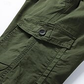 billige Klassisk-Herre Taktiske shorts Cargoshorts Shorts Knapper Elastisk midje Multi lomme عادي Anvendelig Knelengde utendørs Daglig Camping &amp; Vandring Mote Klassisk Svart Militærgrønn