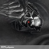 cheap Skull &amp; Bone-Men&#039;s Reaper T shirt Short Sleeve T shirt 3D Print Crew Neck Shirt Designer Gothic Party Street Casual Black Summer Spring Clothing Apparel S M L XL XXL XXXL