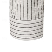economico Casual da lavoro-Per uomo Camicia Camicia con colletto cinese Camicia con colletto alla coreana Camicia popover Maglietta informale Camicia di cotone A strisce Da mare Hawaiano Nero Bianco Rosa Viola Manica lunga A