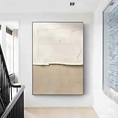cheap Still Life Paintings-oil painting handmade Mid Century Abstract White oil painting  Neutral Decor White Plaster painting Wall Art  New*Minimal Scandinavian Medieval  3D Textured Painting Artwork
