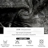 baratos Camisetas de Halloween-Halloween Homens A Morte Escuro Camiseta Manga Curta Camiseta Impressão 3D Meio Zíper Camisa Retro Vintage Rua Casual Diário Preto Azul Marron Verão Primavera Roupa S M L XL XXL XXXL