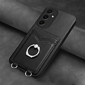 levne Pouzdra pro Samsung-telefon Carcasă Pro Samsung Galaxy S24 Ultra Plus S23 Ultra Plus S22 Plus Ultra A55 A35 A25 A15 5G A54 A34 A14 A53 A33 A23 A13 S25 Ultra Zadní kryt Držák na prsteny Slot pro kartu Nárazuvzdorné Retro