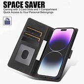 Χαμηλού Κόστους iPhone Θήκες-τηλέφωνο tok Για iPhone 16 iPhone 15 Pro Max Plus iPhone 14 13 12 11 Pro Max Plus Mini SE Πίσω Κάλυμμα με βάση στήριξης Μαγνητική με λουράκι καρπού Ρετρό TPU PU δέρμα