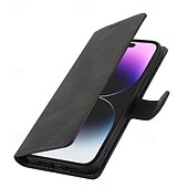 Χαμηλού Κόστους iPhone Θήκες-τηλέφωνο tok Για iPhone 16 iPhone 15 Pro Max Plus iPhone 14 13 12 11 Pro Max Plus Mini SE Πίσω Κάλυμμα με βάση στήριξης Μαγνητική με λουράκι καρπού Ρετρό TPU PU δέρμα