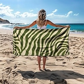 abordables ensembles de serviettes de plage-serviette de plage série palmiers couvertures confortables 100 % microfibre serviette de plage surdimensionnée, 35 &quot;x 70&quot;, grande serviette de bain pour adolescents adultes, séchage rapide,