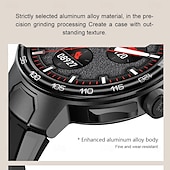 preiswerte Intelligente Armbänder-696 EX103 Smartwatch 1.55 Zoll Smart-Armband Bluetooth Schrittzähler Anruferinnerung Schlaf-Tracker Kompatibel mit Android iOS Herren Freisprechanlage Nachrichterinnerung IP 67 47mm Uhrengehäuse