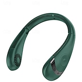 cheap Fans-5000mAh Hanging Neck Fan – Portable Folding Bladeless Air Cooler, USB Type-C Rechargeable for Sports &amp; Travel
