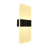 billige Vegglamper for innendørsbruk-led vegglampe 2-farget lyskilde 10cm 5w akryl moderne minimalistisk ip54 innendørs dekorative hjem interiørbelysningsarmaturer for stue soverom korridor gang 85-265v