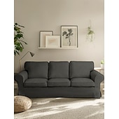 baratos Cobertura de Sofa-Capa de Sofá 3 Lugares Capa de Sofá Ektorp com 3 Capas de Almofadas e 3 Capas de Encosto Slipcover Washable Cor Bordô Ektorp Protetor de Móveis