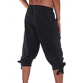 economico Fondi-Retrò Vintage Medievale 17° secolo Mascherata Pantaloni da pirata Fiera del Ren Vichingo Tinta unica Per uomo Costumi da pirata Fantasia Mascherata Festa / Sera Adulti Pantaloni