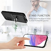 levne Pouzdra pro Samsung-telefon Carcasă Pro Samsung Galaxy S24 Ultra Plus S23 Ultra Plus S22 Plus Ultra A55 A35 A25 A15 5G A54 A34 A14 A53 A33 A23 A13 S25 Ultra Zadní kryt Držák na prsteny Slot pro kartu Nárazuvzdorné Retro