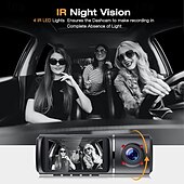 voordelige Auto DVR&#039;s-2.45 drievoudige opname 1080p720p480p loop video hd tachograaf