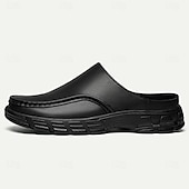 levne Pánské dřeváky a pantofle-pánské hnědé slip-on mules s polstrovanou podrážkou - pohodlná a stylová obuv pro běžné nošení