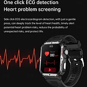 رخيصةأون الأساور الذكية-696 LW10 ساعة ذكية 2.6 بوصة سوار الذكية بلوتوث ECG + PPG عداد الخطى تذكرة بالاتصال متوافق مع Android iOS رجالي مكالمات بدون يد تذكرة بالرسالة IP 67 علبة ساعة 42 ملم
