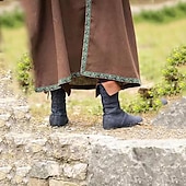 olcso Középkori-Középkori Reneszánsz Cipők Lapos jazz csizma Viking Keresztes lovag Valhalla Férfi Álarcos mulatság Buli / Este LARP Ren Faire Felnőttek Cipők