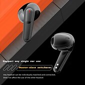 Недорогие Истинные беспроводные наушники (TWS)-Беспроводные наушники с LED-дисплеем и сенсорным управлением - удобные внутриканальные TWS наушники для спорта музыки и игр - совместимы с iOS/Android