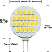 olcso Kéttűs LED-es izzók-g4 led izzók 2w, 24-2835 smd, ac/dc 12v-24v, szuperfényes halogén 20w csere, natúr hideg fehér lakókocsihoz, lakókocsihoz, szekrényhez és csónakhoz (10db)
