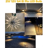 cheap LED Bi-pin Lights-10pcs G4 LED Light Bulb 2W Equivalent to Halogen Bulb 20W T3 JC Type Bi-Pin G4 Base AC/DC 12V for RV Interior Boat Yacht Courtyard Path Not-Dimmable