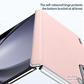 お買い得  サムスン用ケース-電話 ケース 用途 サムスンのギャラクシー Z Fold 5 Z Fold 4 バックカバー 磁気吸着ケース ワイヤレス充電をサポート 耐衝撃 レトロ風 PC PUレザー