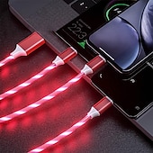 cheap Cell Phone Cables-USB 3.0 Cable USB A to Type C / Micro / IP 2.1 A Charging Cable 3 in 1 For Xiaomi Huawei Nokia Phone Accessory