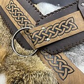 abordables Accesorios y más-Punk y gótico Medieval Renacimiento Baile de Máscaras Cinturón Vikingo caballero celta Hombre Mujer Unisexo Vikingo Carnaval Mascarada Escenario Feria del Renacimiento LARP Adulto Cinturón