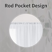 رخيصةأون ستائر شفافة-ستائر شفافة من أوراق الأوكالبتوس الخضراء، ستائر جيب قضيب لغرفة المعيشة وغرفة النوم، ستارة مزرعة شيفون للمطبخ، شرفة الباب، معالجة النوافذ، تعتيم الغرفة