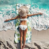 levne sady plážových ručníků-barevná plážová osuška 100% mikrovlákno pohodlné přikrývky nadrozměrná plážová osuška, 35&quot; x 70&quot;, velká koupací osuška pro dospívající dospělé, rychleschnoucí, savá, měkká, všestranná na cesty, do
