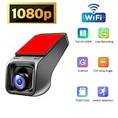 זול DVR לרכב-מקליט wifi חכם לנהיגה HD אלחוטית אפליקציה לנייד מתחברת למקליט