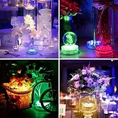 Недорогие Подводное освещение-2 шт. RGB светодиодный подводный светильник, водонепроницаемые погружные светодиодные фонари для бассейна, пруда освещают ваш бассейн, сад и многое другое - прочный водонепроницаемый дизайн для круглогодичного декора - идеально подходит для ванны, пруда,