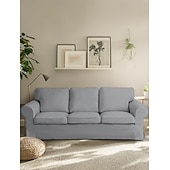 baratos Cobertura de Sofa-Capa de Sofá 3 Lugares Capa de Sofá Ektorp com 3 Capas de Almofadas e 3 Capas de Encosto Slipcover Washable Cor Bordô Ektorp Protetor de Móveis